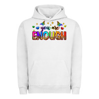 Pigment Lunar Rock you are enough Urban Hoodie - Zillion Design Studio