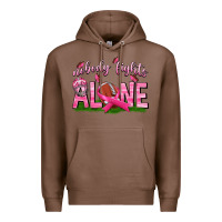 Chestnut Football Nobody Fights Alone Premium Hoodie - texasbilliewilder