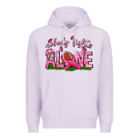 Lilac Football Nobody Fights Alone Premium Hoodie - texasbilliewilder