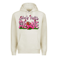 Oatmeal Heather Football Nobody Fights Alone Premium Hoodie - texasbilliewilder