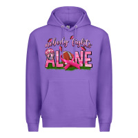 Purple Football Nobody Fights Alone Premium Hoodie - texasbilliewilder