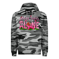 Slate Camo Football Nobody Fights Alone Premium Hoodie - texasbilliewilder