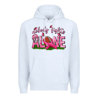 White Football Nobody Fights Alone Premium Hoodie - texasbilliewilder