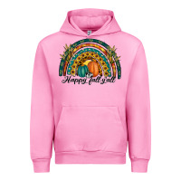 Fuchsia Pink happy fall y'all rainbow Urban Hoodie - RanaPortraitStore
