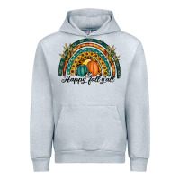 Heather Grey happy fall y'all rainbow Urban Hoodie - RanaPortraitStore