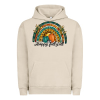 Pigment French Oak happy fall y'all rainbow Urban Hoodie - RanaPortraitStore
