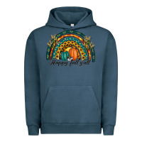 Pigment Midnight Navy happy fall y'all rainbow Urban Hoodie - RanaPortraitStore