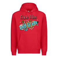 Red little miss second grade Premium Hoodie - RanaPortraitStore