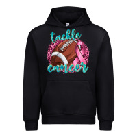 Black Tackle Cancer Football Urban Hoodie - texasbilliewilder