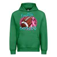 Emerald Tackle Cancer Football Urban Hoodie - texasbilliewilder