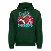 Forest Green Tackle Cancer Football Urban Hoodie - texasbilliewilder