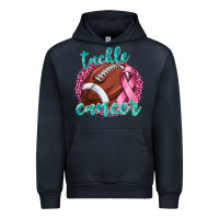 Navy Tackle Cancer Football Urban Hoodie - texasbilliewilder