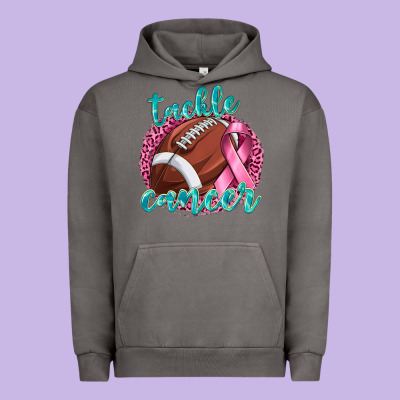 Tackle Cancer Football Urban Hoodie Designed By Texasbilliewilder