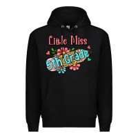 Black little miss fifth grade Premium Hoodie - RanaPortraitStore