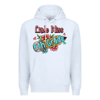 White little miss fifth grade Premium Hoodie - RanaPortraitStore