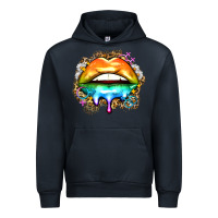 Navy rainbow lips Urban Hoodie - Zillion Design Studio
