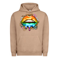 Pigment Burro rainbow lips Urban Hoodie - Zillion Design Studio