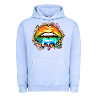 Pigment Grape Ice rainbow lips Urban Hoodie - Zillion Design Studio