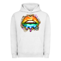 Pigment Lunar Rock rainbow lips Urban Hoodie - Zillion Design Studio