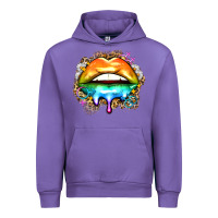 Tulip rainbow lips Urban Hoodie - Zillion Design Studio
