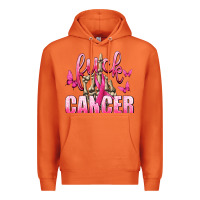 Carrot Fuck Cancer with Butterflies Premium Hoodie - texasbilliewilder