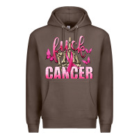 Coffee Fuck Cancer with Butterflies Premium Hoodie - texasbilliewilder