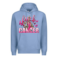 Colony Blue Fuck Cancer with Butterflies Premium Hoodie - texasbilliewilder