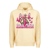 Pina Colada Fuck Cancer with Butterflies Premium Hoodie - texasbilliewilder