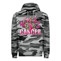 Slate Camo Fuck Cancer with Butterflies Premium Hoodie - texasbilliewilder