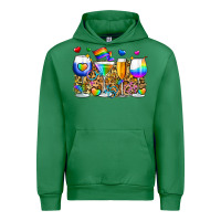 Emerald pride wine cups Urban Hoodie - Zillion Design Studio