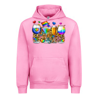 Fuchsia Pink pride wine cups Urban Hoodie - Zillion Design Studio