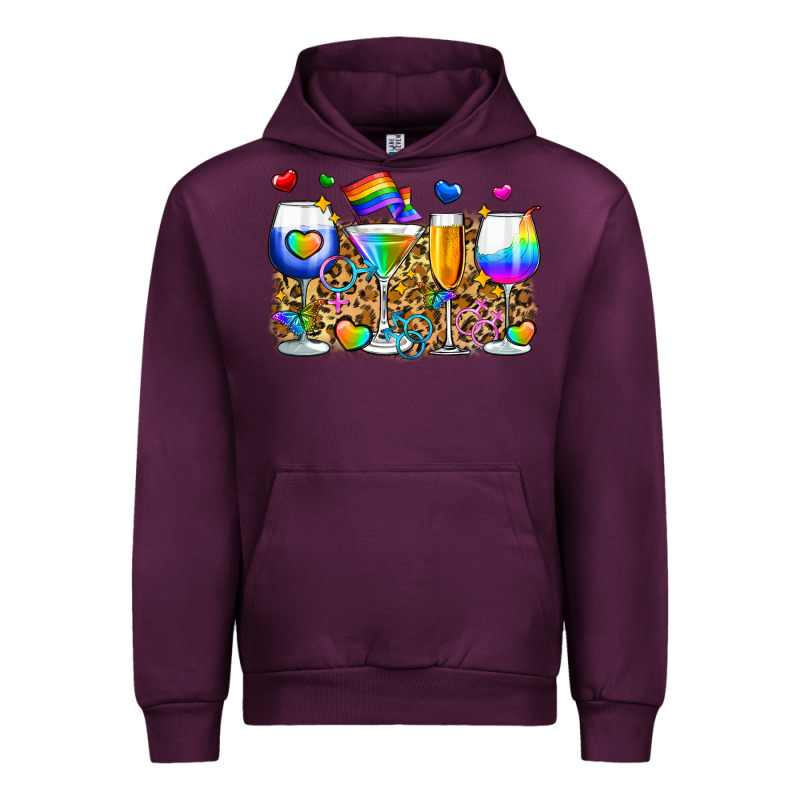 Pride Wine Cups Urban Hoodie by Zillion Design Studio | Teevron