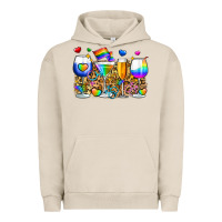 Pigment French Oak pride wine cups Urban Hoodie - Zillion Design Studio