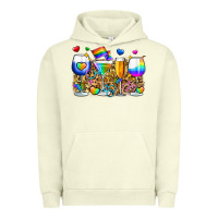 Pigment Pistachio pride wine cups Urban Hoodie - Zillion Design Studio