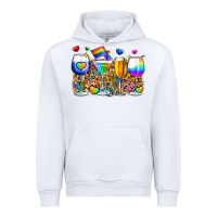 White pride wine cups Urban Hoodie - Zillion Design Studio
