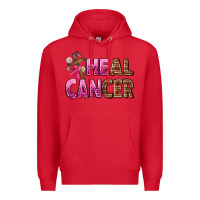 Red Heal Cancer Premium Hoodie - texasbilliewilder
