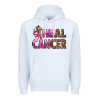 White Heal Cancer Premium Hoodie - texasbilliewilder