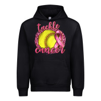 Black Tackle Cancer Softball Urban Hoodie - texasbilliewilder