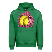 Emerald Tackle Cancer Softball Urban Hoodie - texasbilliewilder