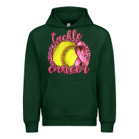 Forest Green Tackle Cancer Softball Urban Hoodie - texasbilliewilder