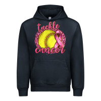 Navy Tackle Cancer Softball Urban Hoodie - texasbilliewilder