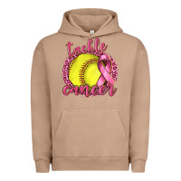 Pigment Burro Tackle Cancer Softball Urban Hoodie - texasbilliewilder