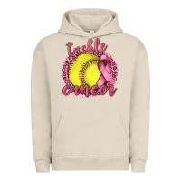 Pigment French Oak Tackle Cancer Softball Urban Hoodie - texasbilliewilder