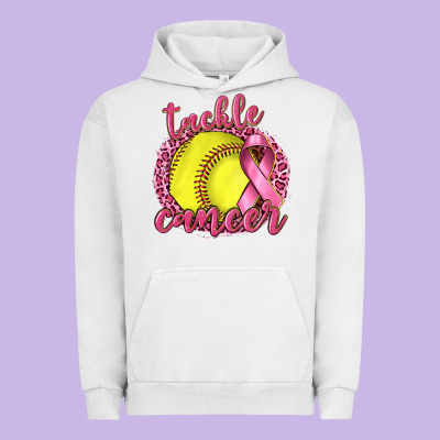 Tackle Cancer Softball Urban Hoodie Designed By Texasbilliewilder