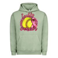 Pigment Oil Green Tackle Cancer Softball Urban Hoodie - texasbilliewilder
