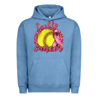 Pigment Pebble Blue Tackle Cancer Softball Urban Hoodie - texasbilliewilder