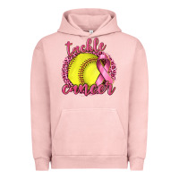 Pigment Salmon Tackle Cancer Softball Urban Hoodie - texasbilliewilder