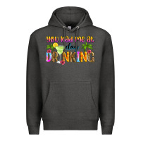 Charcoal Heather you had me at day drinking Premium Hoodie - Zillion Design Studio