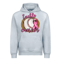 Heather Grey Tackle Cancer Baseball Urban Hoodie - texasbilliewilder