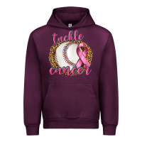 Mauve Wine Tackle Cancer Baseball Urban Hoodie - texasbilliewilder